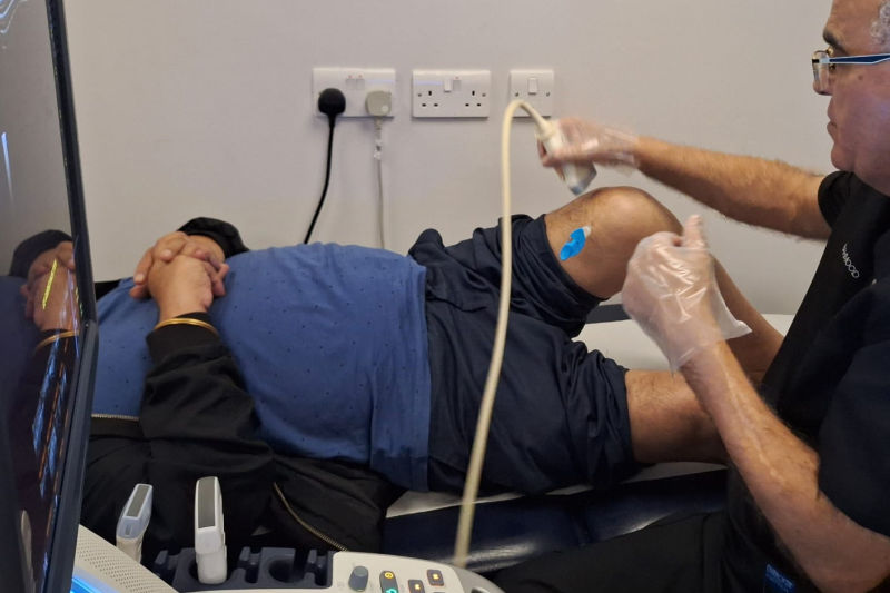 Arthrosamid Knee Injections performed by Sonorad in Slough